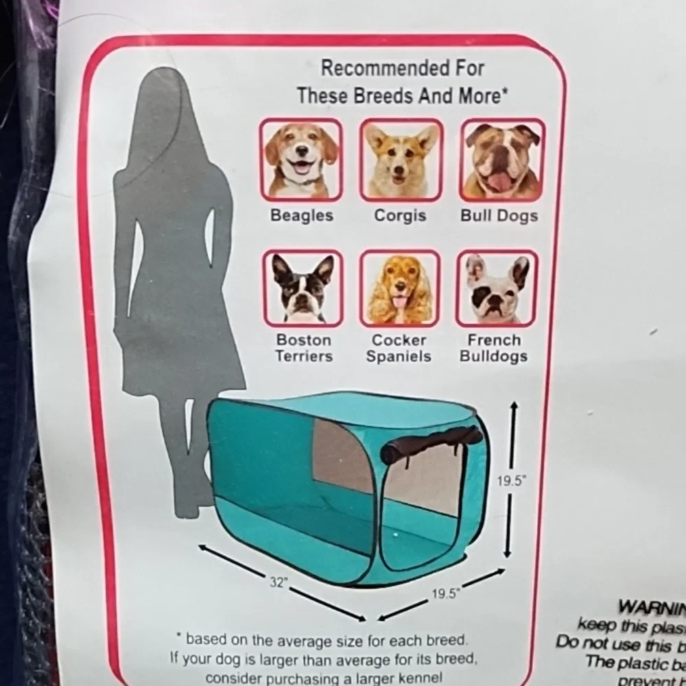Pets 🐶🐕 medium pop up kennel